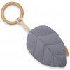 New Baby hryzátko s listami pre deti Leaf grey