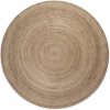 Najkoberce Hanse Home Jute Braided Rangpur sivý / hnedý 200 cm kruh