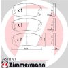 ZIMMERMANN Sada brzdových platničiek kotúčovej brzdy 245011701