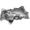 Foto fotografie diera na stenu Prekročenie povolenej rýchlosti automobil 95x73 cm