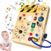 MONTESSORI SENZORICKÁ DREVENÁ MANIPULAČNÁ LED TABUĽA PRE DETI