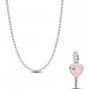 PANDORA set retiazka a prívesok Kľúč 394452C00+794427C01