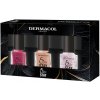 Dermacol 5 Day Stay 51 Daylight dlhotrvajúci lak na nechty 11 ml + 38 Cherry Blossom dlhotrvajúci lak na nechty 11 ml + Lucky Charm dlhotrvajúci lak na nechty 11 ml kozmetická sada