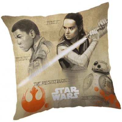 JERRY FABRICS Povlak na vankúš Star Wars 8 Finn a Rey micro Polyester, 40/40