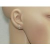 SilverAgi ltd.Stříbrná náušnice Křížek 6.AGNAU61011432