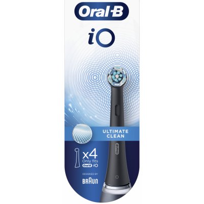Oral-B kefkové hlavice iO Ultimate Clean Black 4ks