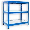 Biedrax Regál 50 x 60 x 90 cm modrý 3 police pozink