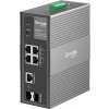 TP-Link OMADA průmyslový switch IES206GPP (4xGbE,1xGbE/SFPcombo,1xSFP,3xPoE+,1xPoE++,120W,DIN,IP40,fanless)