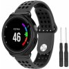 BStrap Silicone Sport remienok na Garmin Forerunner 235, dark gray/black (SGA002C09)