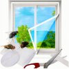 FlyScreen sieť 150x180 cm, proti hmyzu a komárom, na okno, biela PE