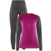 Craft Core Warm Baselayer W set, růžová/šedá, vel.: L