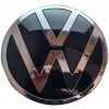 VW TOURAN (2016-2020) predný znak, logo (13,7 cm) - čierna chróm W
