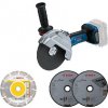 Bosch Náradie - 18V AKU uhlová brúska, s príslušenstvom, bez batérie a nabíjačky 0615A5002D