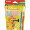 Školské fixky KEYROAD Fiber Marker, 12 ks, mix farieb
