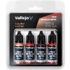 Vallejo: True Metallic Metal - Ruby Red 4 Colour Paint Set
