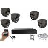 Monitorrs Security 4K IP 5 kamerový set 8 Mpix GDome (6377K5) (Monitorrs Security)