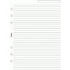 Filofax Náplň do diára Linajková/ biela, A5