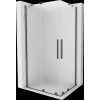MEXEN/S - Velar Duo sprchovací kút, posuvné dvere 100 x 90, dekor, grafit kartáčovaná 871-100-090-32-66