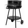 BBQ Záhradný gril na drevené uhlie smalt 51 x 82 cm