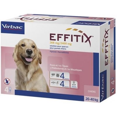 Effitix Spot-on L 20-40 kg 268 / 2400 mg 4 x 4,44 ml