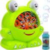 Bublifuk stroj žaba plast 11x13cm na batérie + náplň