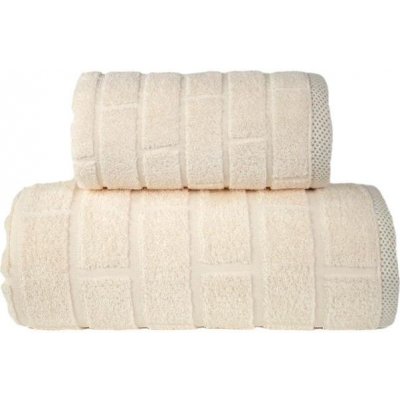 GRENO Brick - krémový - bavlnené uteráky a osušky krémová Bavlna 70x140 cm