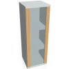 Hobis Policová skriňa Strong L, 40x115,2x40 cm, buk/sivá
