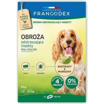 Francodex Obojok odpudzujúci hmyz pre stredne veľké psy 60 cm od 3,05 € -  Heureka.sk