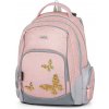 Školský ruksak Oxybag BUTTERFLY ružová,mix,sivá