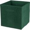 DOCHTMANN Box kallax, úložný box z manšestru, tmavozelený 31x31x31cm