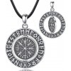 For Silver Vikingský náhrdelník Severský kompas 