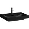 LAUFEN Meda závesné umývadlo s otvorom, s prepadom, 650 x 460 mm, matná čierna, H8161147161041