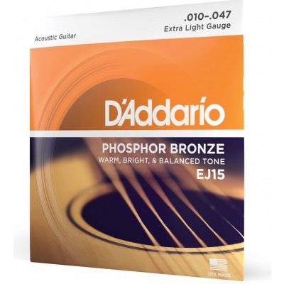 D'Addario EJ15 Phosphor Bronze Extra Light