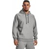 UNDER ARMOUR Rival Fleece Hoodie, Castlerock Light Heather / White - S