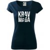 Nápis Krav Maga - Dámske tričko Pure - 2XL ( Tmavomodrá (veľmi tmavá - skoro čierna) )