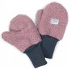 Esito Zimné palcové rukavice Teddy fleece double Cyclamen pink