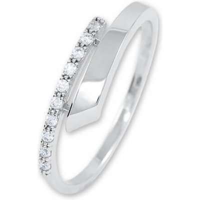 Brilio Silver Nežný strieborný prsteň s kryštálmi 426 001 00573 04