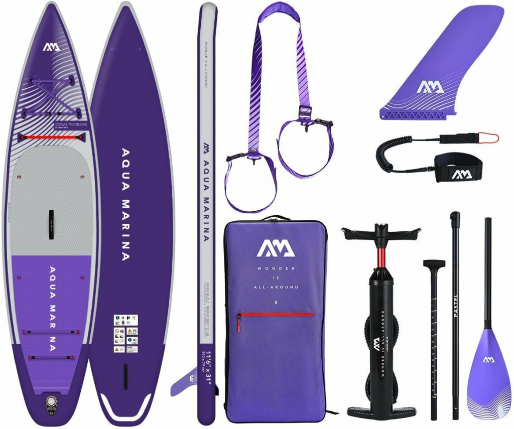 Paddleboard Aqua Marina Coral Touring 11\'6\'\' x 31\'\' x 6\'\' Night Fade 12501852