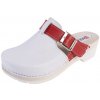 Dreváky BUXA FPU20 biele-červené - 38 / červená