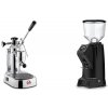 La Pavoni Europiccola Lusso + Eureka Zenith 65 Touch, black