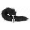 Kink Fox Tail with Metal Plug Black