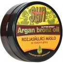 Prípravok po opaľovaní VivacoSun Argan oil maslo po opaľovaní so zlatými rozjasňujúcimi glitrami 200 ml