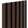 Akustické dekoračné panely SLIM, dub tmavý 3D lamely na filcovom podklade, rozmer 270 x 30 cm, IMPOL TRADE