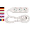Cable GERMAN socket Strend Pro DG-803B 1,50 m, 3 sockets, HU, RO, SRB, CRO