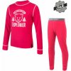 Detské tričko dl.rukáv + spodky SENSOR DOUBLE FACE SET WILD magenta 130