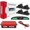 AMiO - Parkovací asistent LED COB 4-senzorové čierne 19mm TRUCK 02286