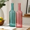 Sklenená dekoratívna fľaša – váza 30 cm (Dekoratívna sklenená fľaša ako váza do moderného interiéru aj prírodne ladeného bývania)