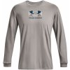 Pánske funkčné tričko s dlhým rukávom Under Armour GRID GEOMETRIC LOGO LS sivé 1375144-294 - S