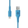 Le Cord kábel Minimalist Recycled Cable Lightning to USB 1.2m - Blue Ocean LC1452