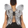 Motýlie krídla 46 x 54 cm strieborná